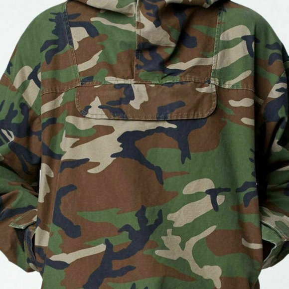 NWT Fear Of God FOG Oversized Camo Military Jacket Pullover - Picture 2 of 4